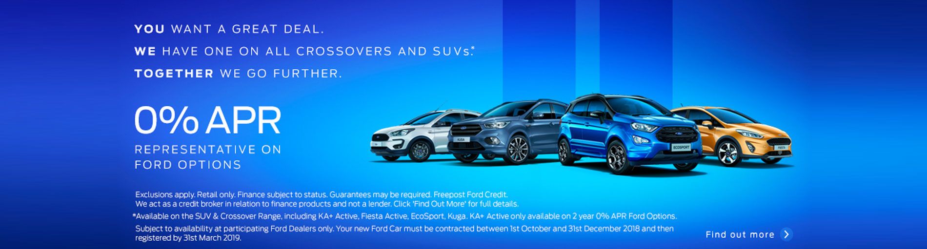 New FORD cars and Used cars in Rushden, Motability, Servicing & Parts